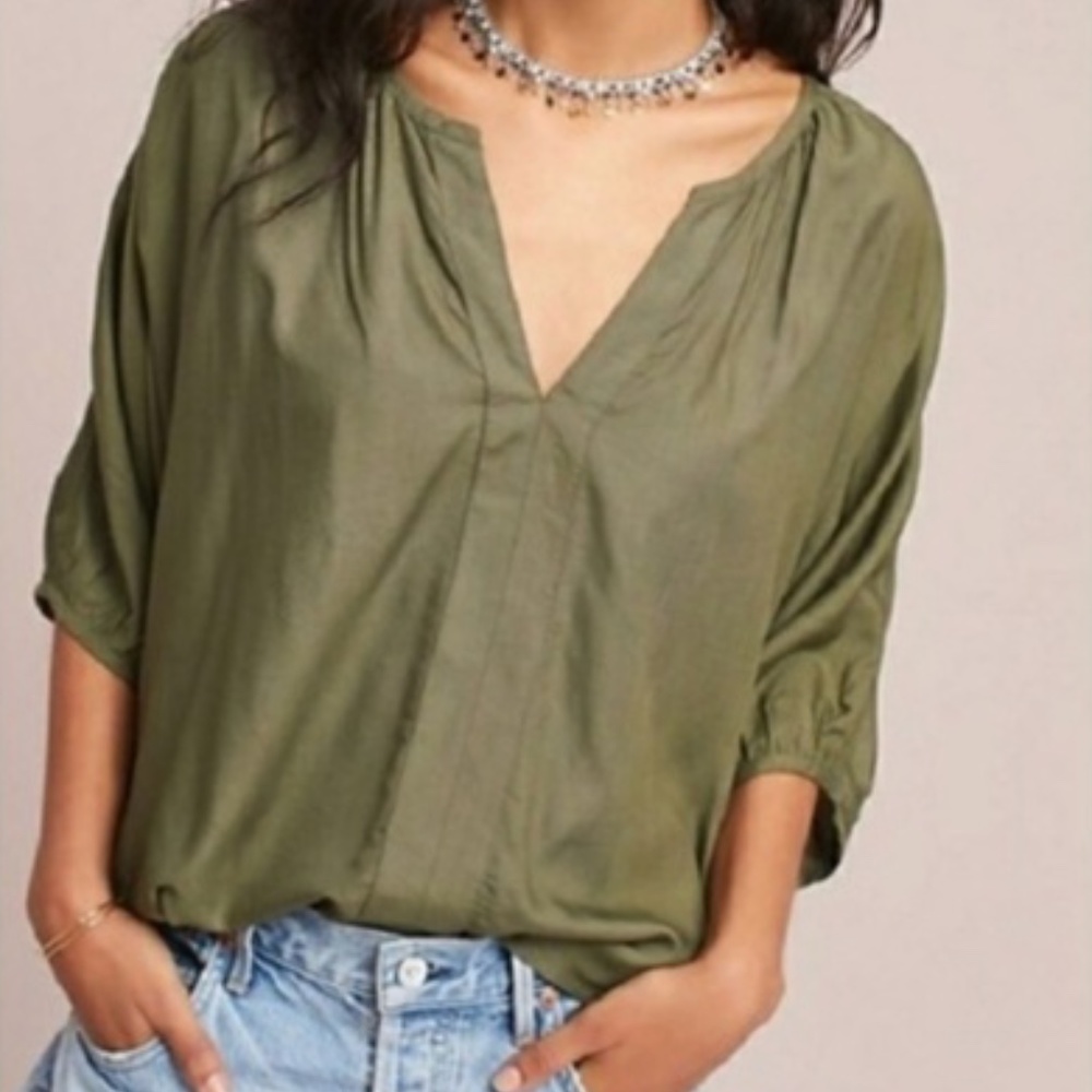 Anthropologie PORRIDGE Odette Tee